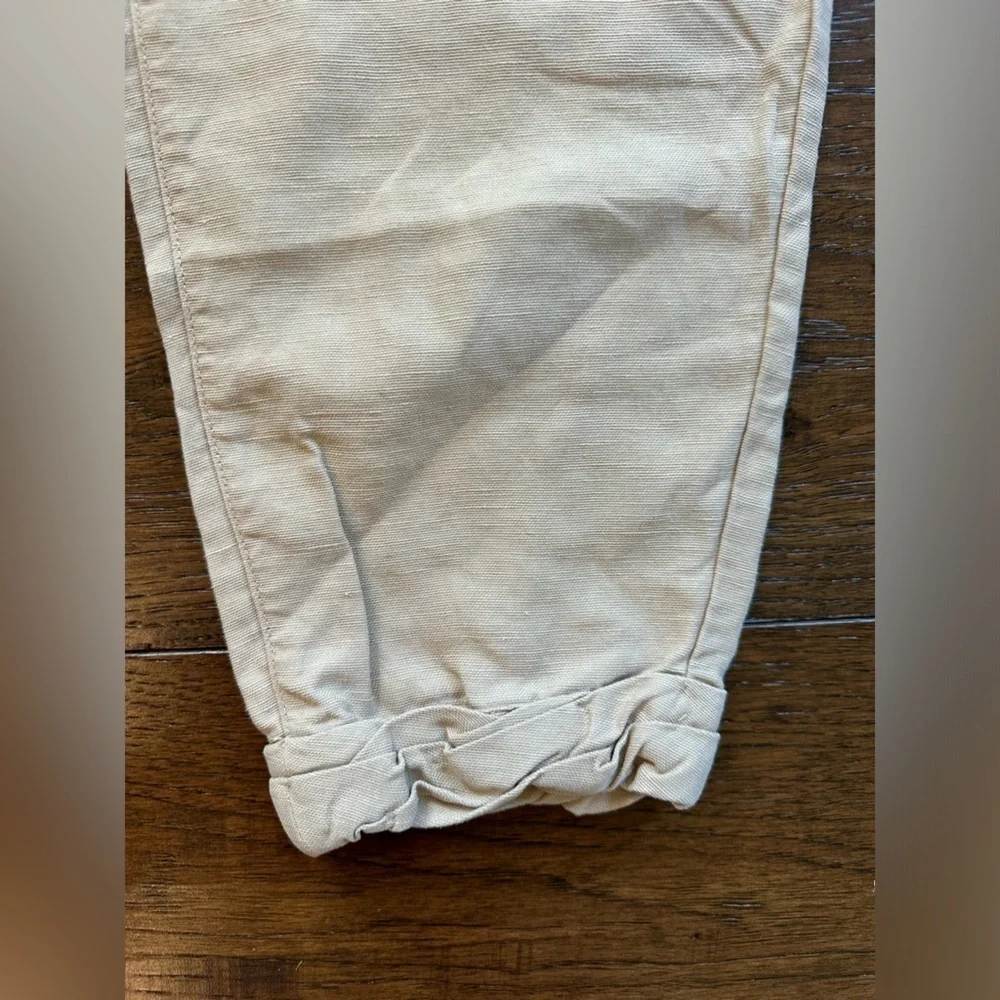 Wilfred Khaki Linen Roll Bottom Pants- size 4